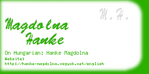 magdolna hanke business card